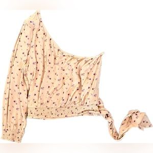 American Eagle One Shoulder Floral Top